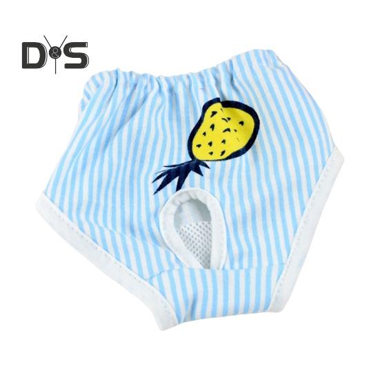 

Собачі менструальні штани Товари для тварин Товари для тварин з мультяшним принтом Пелюшки для собак Менструальні дихаючі фізіологічні трусики для собак Обігріваючий одяг для собак L синій