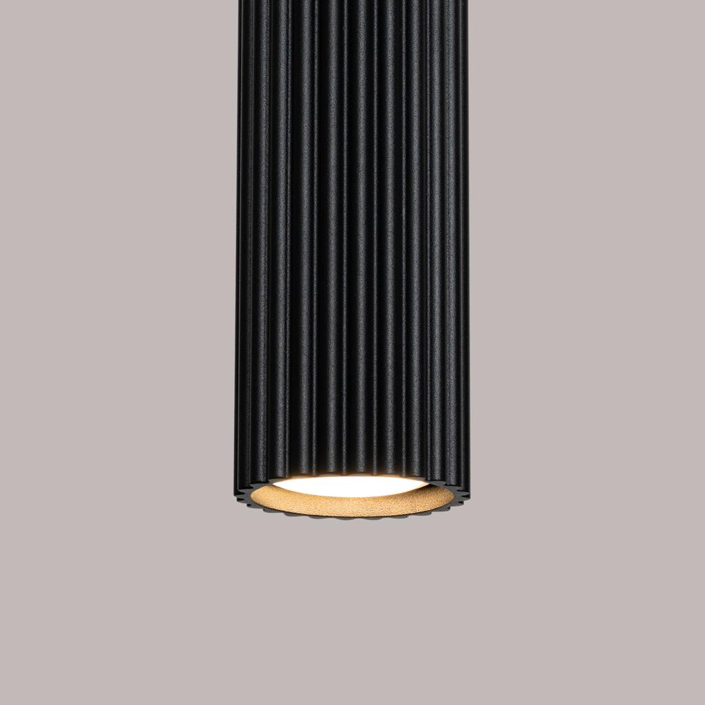 Lampa Wisząca Karbon 1 Gu10 Czarny Alu Sollux Sl.1573