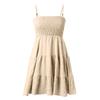 Women's Summer Dress Beach One Neck Thin Strap Color Dress