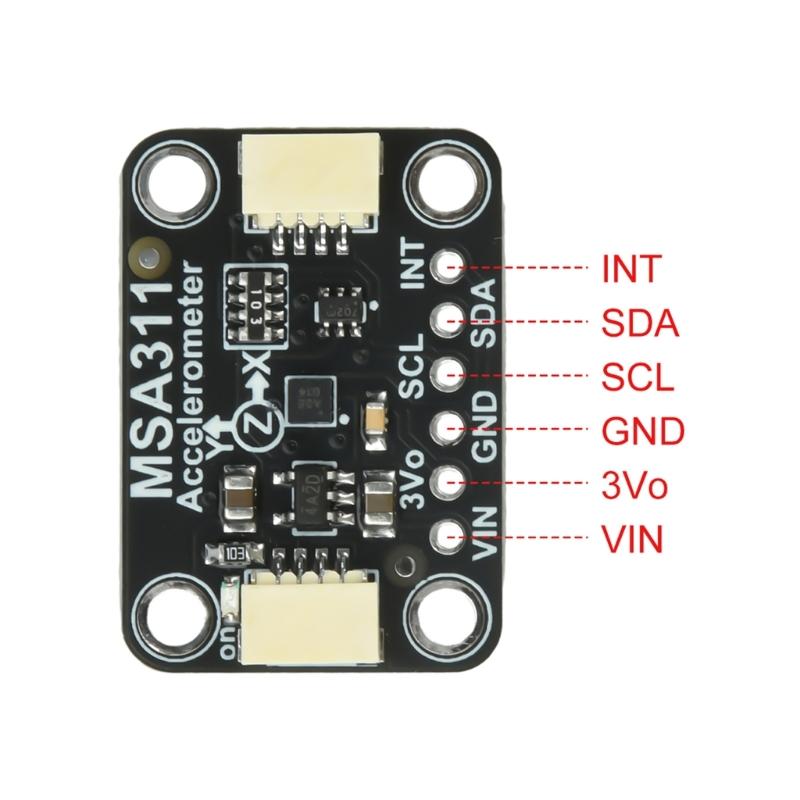 MSA311 Triaxial Accelerometer Module Low Power Consumption Supporting Gesture Recognition Tap Easy Integrate Module