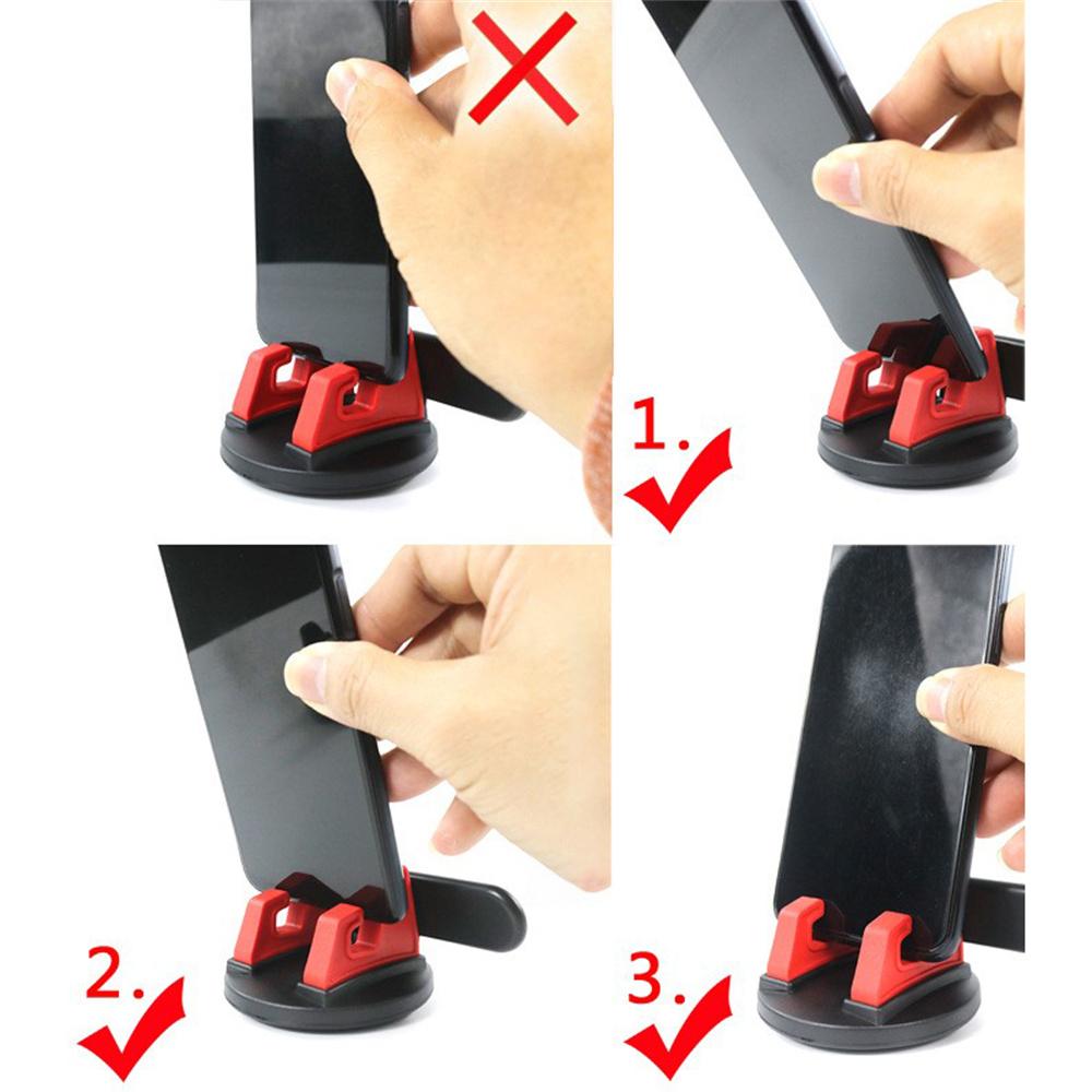 Black Non-slip Rubber Phone Mount Holder Stand for Car Dash