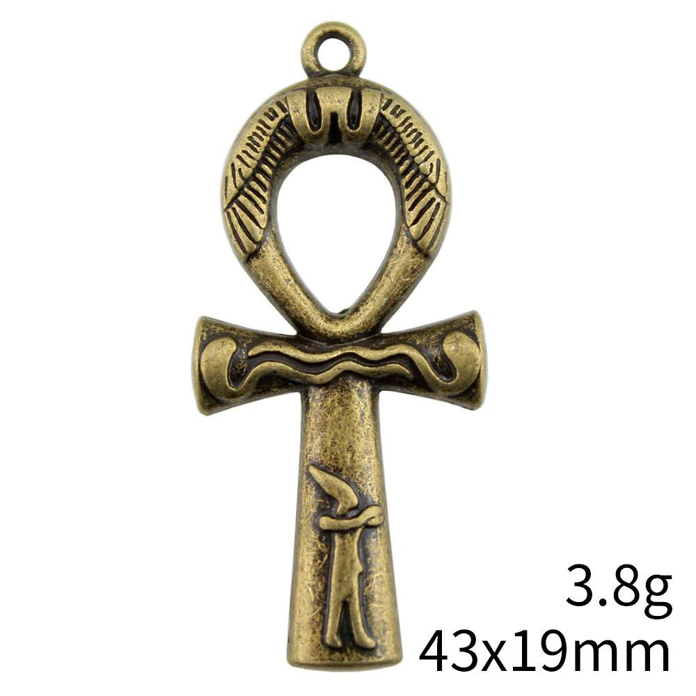 New Year's Day Charm Bracelet Italian Ankh Cross Charms Pendant Audience Chain Pendant