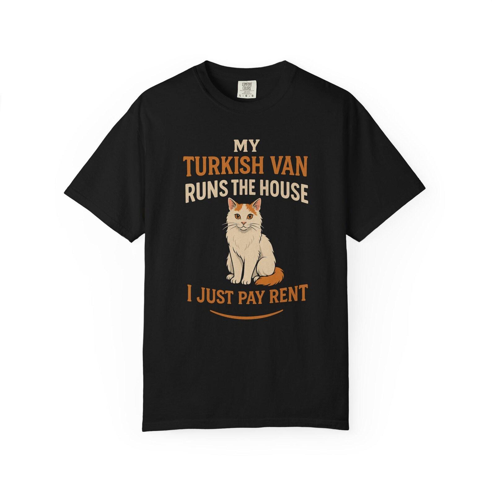 Funny Turkish Van Cat Owner T-Shirt – Comfort Colors Tee S