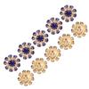 10pcs Royalblue Decorative Brooch Buttons Clothes Accessories Buttons  Holiday Decor