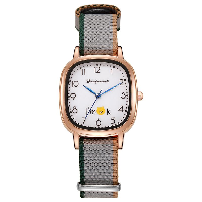 

Новые стильные женские часы Оригинальный стиль женские кварцевые наручные часы Лучшие модные студенческие лучшие подарки часы серый