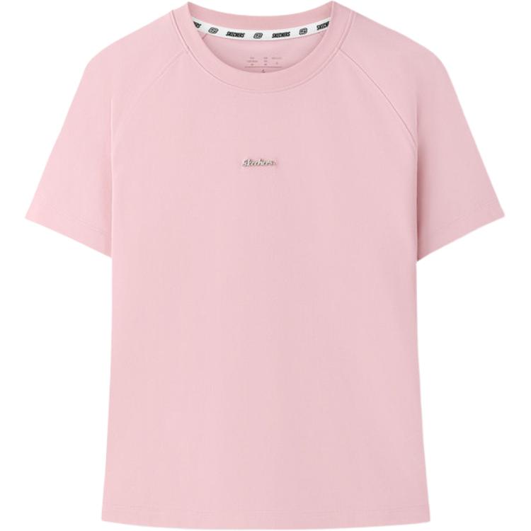 Skechers Lightweight Breathable Round Neck Casual T-Shirt Women tops L326W018-01SX S