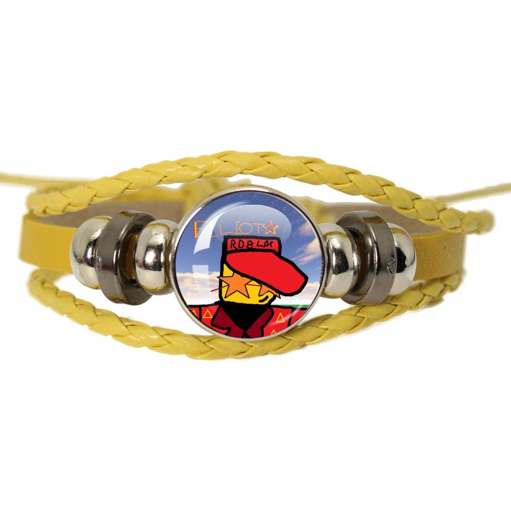 

Elliot Game Forsaken Buy Our New Pizza Funny Meme Button Rope Button Glass Cabochon Yellow Leather Bracelet Jewelry Charm Gift