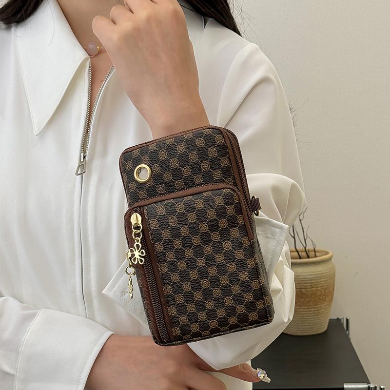 men's and women's mini crossbody phone bags - versatile, fashionable, casual wrist bags, zero-purse arm bags