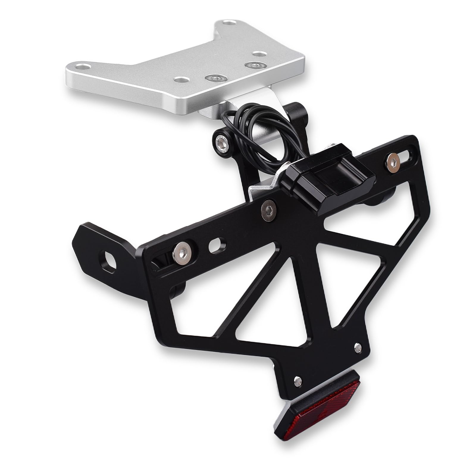 

LEDISHUN Aluminum Fenderless Kit Fits Suzuki GSX250R (DN11A) 8BK-DN12B (Silver Black, Aluminum) Made of aluminum серебряный