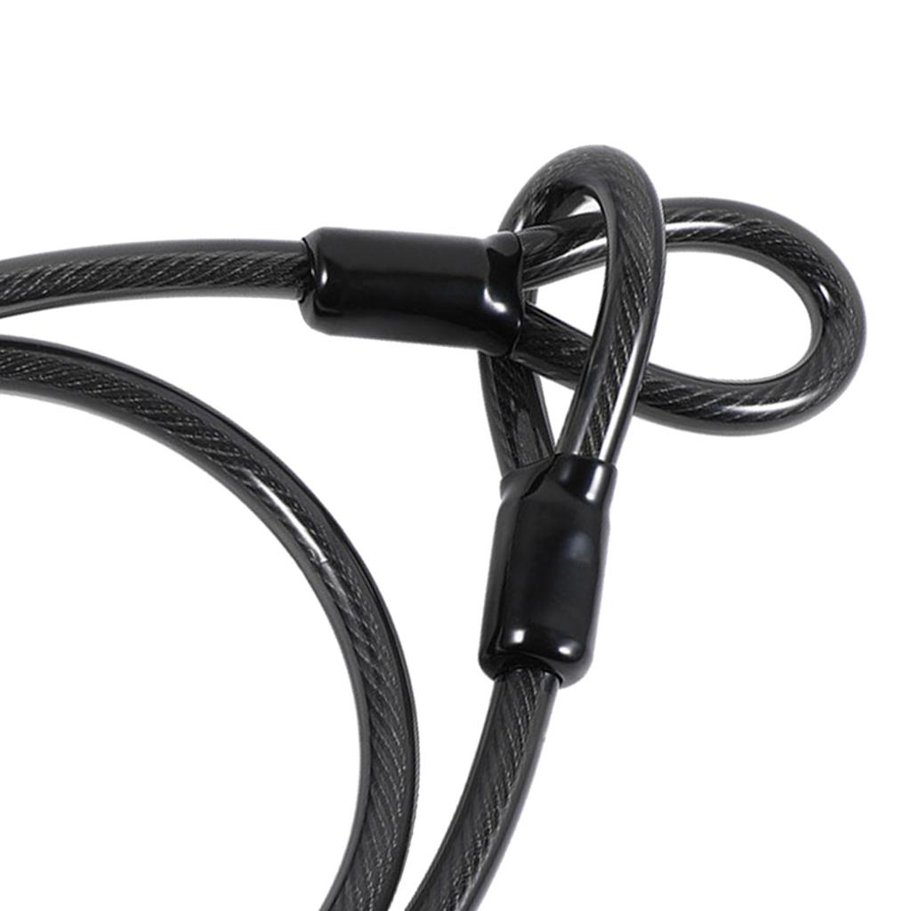 Fahrrad Stahlseil, 4 Fuß/1,2 m, Toroidales Fahrrad-Sicherheitsseil, Geeignet für Anti-Diebstahl-Ausrüstung für den Außenbereich