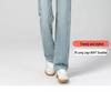 Women's 2025 New Spring/Autumn Slimming High Waist Straight-Leg Jeans - Light Color, Petite Fit with Wide and Narrow Leg Options