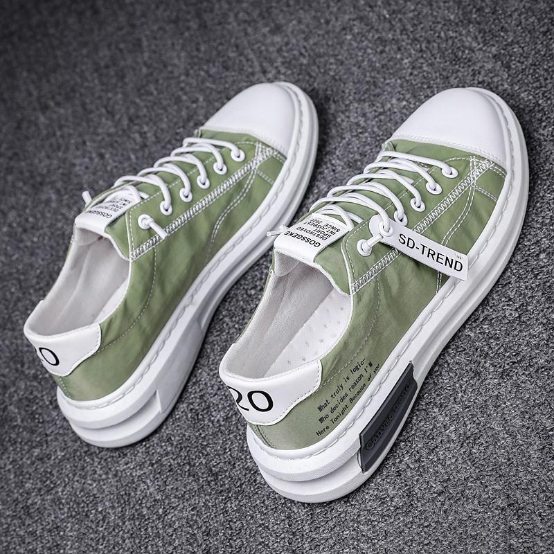 Summer Youth Men Canvas Vulcanized Shoes Flats Shoes Trend Light Breathable Men Casual Sneakers Male Board Shoe chaussures femme