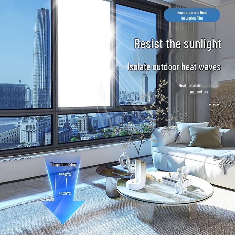 Outdoor Heat Insulation One-Way Privacy Window Film