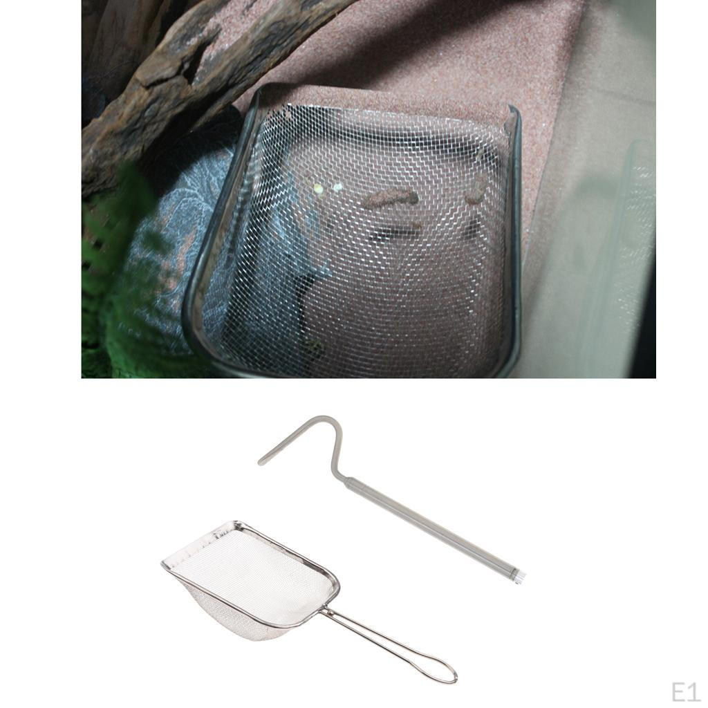 Stainless Steel Reptile Snake Hook, Pick-up Handling Tool, Adjustable