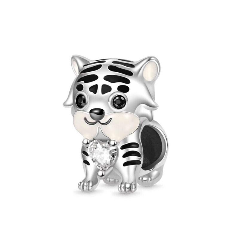 European New Copper Cute Animal Dogs, Cats, Elephants Pendant Suitable For Original Bracelet Diy Charm Jewelry