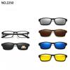 6 In 1 Clip On Glasses Men Women TR90 Polarized Optical Magnetic Sunglasses Clip Magnet Sunglasses Prescription Glasses Frame