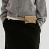 Fromwhere Suede Belt Bag Light Beige