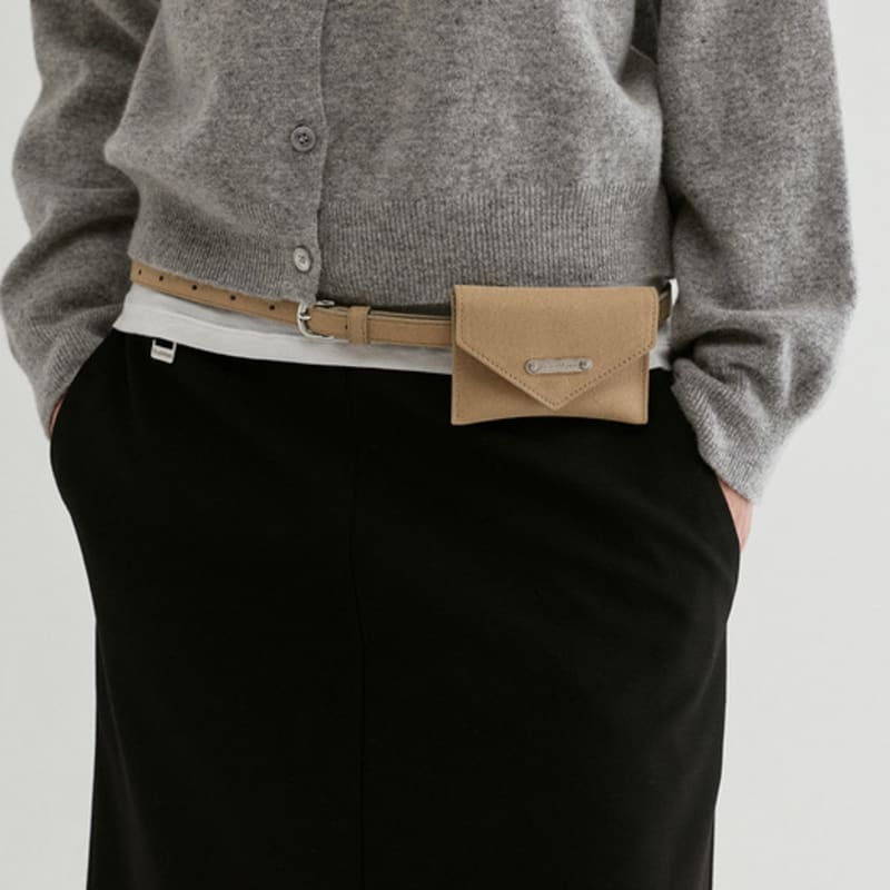 

fromwhere Suede Belt Bag Light Beige Light Beige