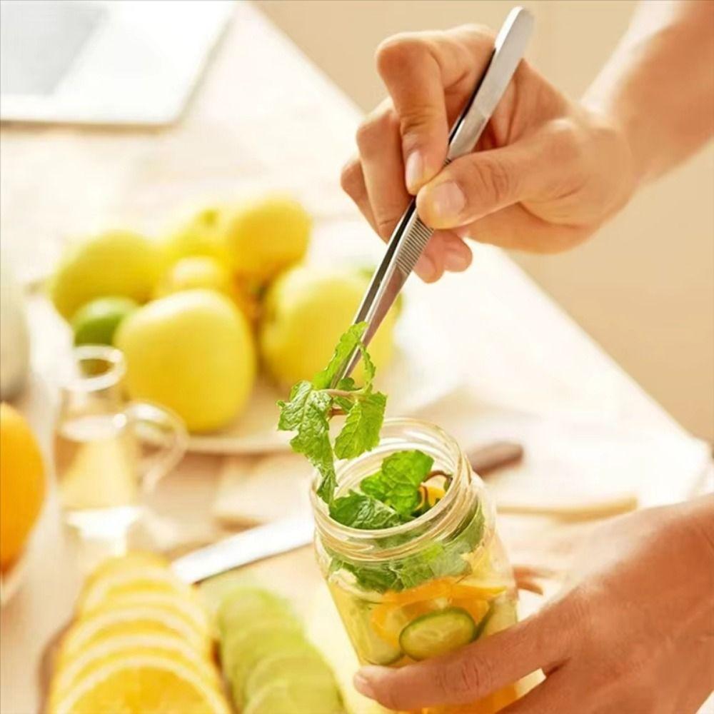 6/12Pcs Dessert Tools Plating Drizzle Spoons Drawing Spoons Kitchen Tongs Set  for Plates Decorating