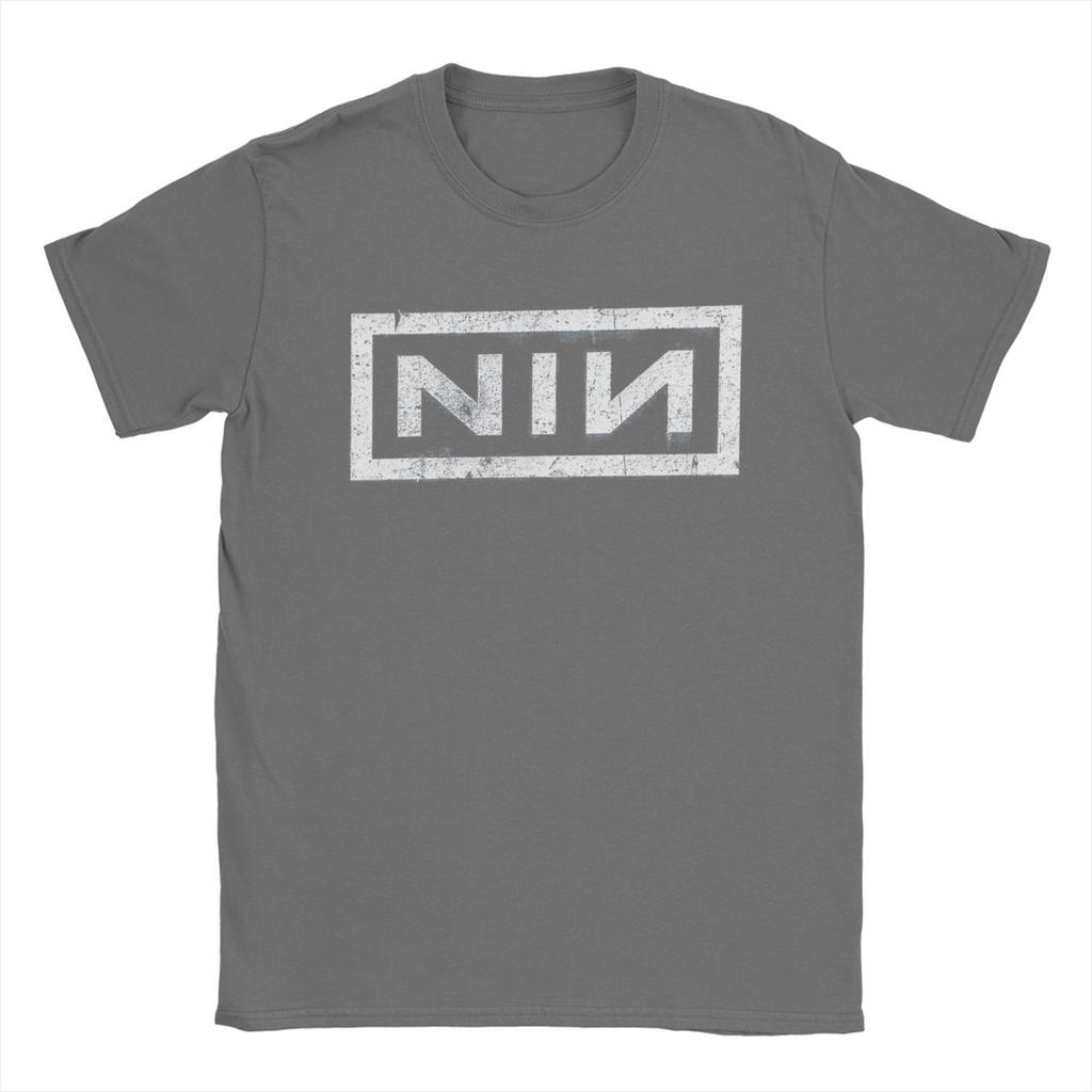 NIN Retro Logo Nine Inch Nails Pánske módne bavlnené tričko s okrúhlym výstrihom a krátkym rukávom Tričká Nápad na darček Oblečenie