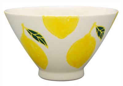Hasami Ware Kikusho Kiln Fruit Bowl Lemon