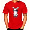 Easter Mens Cool Bunny with Baseball Cap  Sunglasses Cotton TShirt Hip Hop Style Rabbit Graphic Short Sleeve Crewneck Tee