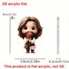Cartoon cute child prayer 2D acrylic flat pendant ornament Easter Halloween Christmas pendant