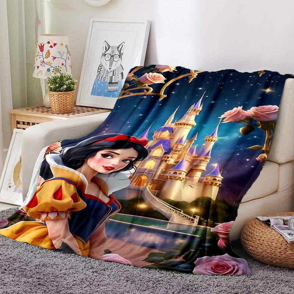 1pc castle roses Soft Warm Throw Blanket Nap Blanket For Couch Sofa Office Bed Camping Travel,Comfortable 80cmx120cm