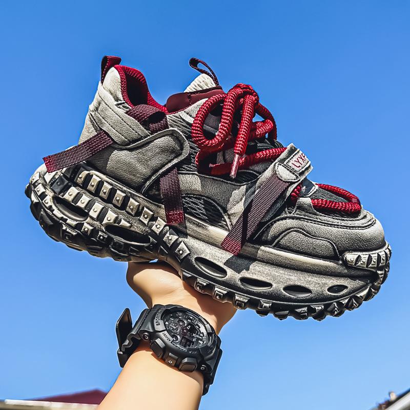 

2025 autumn new men s dad shoes platform heightening lace-up shoes men s trend versatile sports and leisure men s shoes 39