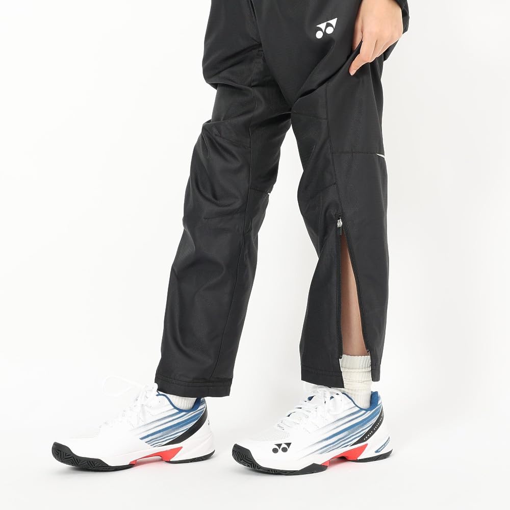 YONEX Lined Wind Warmer Pants for Black J130 Kids, (007)
