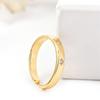 Mode Persönlichkeit Minimalistischer Stil Eingelegter Zirkon 925 Sterling Silber Schmuck Einfaches Design Ins Goldene Sonne Öffnungsringe TYB403