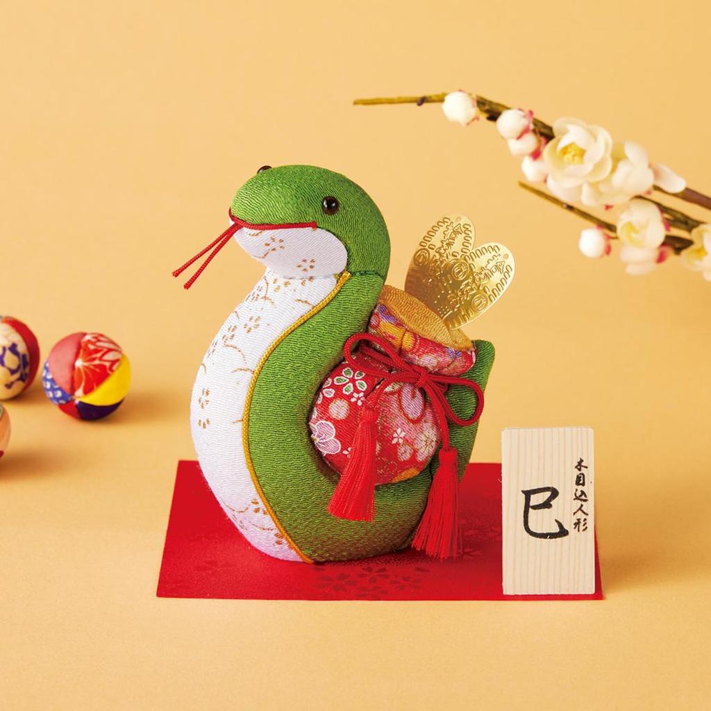Sakura Horikiri Kimekomi Doll, Fortune and Enman Snake (Chirimen) 5865217