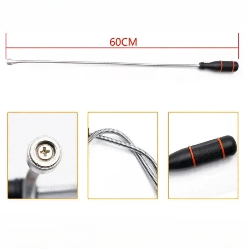 Flexible Magnetic Pickup Tool Magnet Garage Tool Magnet Grip Grabber Claws Bendable for Keys Bolts Screws Nuts Pick Up Tool