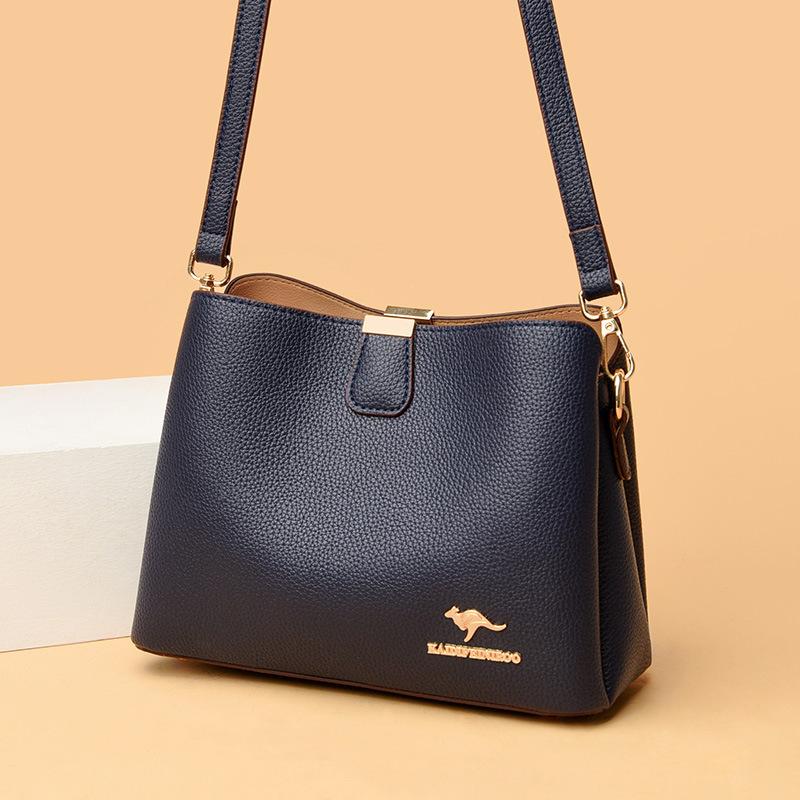 Borsa a tracolla Borsa a spalla da donna Borsa a secchiello da donna multicomparto
