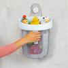 Hanging Bath Toy Storage with Quick Drying Mesh, White & Gray