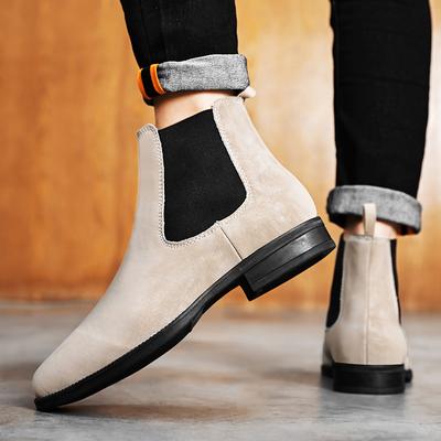 New Winter Plus Ankle Boot Men Mens Slip On Shoes Men Casual Business Chelsea Boots Handmade Leather Fashion Motorcycle Boots