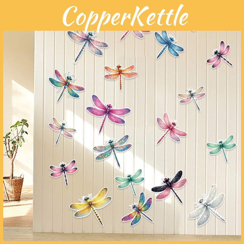 Spring Insect Birthday Theme Wall Stickers With Dragonfly Designs For Party Kids