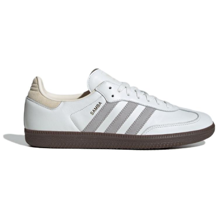 adidas Samba OG White Grey Cream Unisex Sneakers Core-White Grey-Two Cream-White IH4880