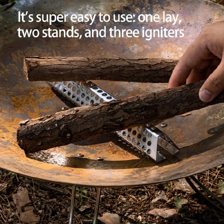 Light Camping Burners With Airflows Channel Stainless Steel Campfires Enhancer Tool For Efficient Wood Fuels Utilization