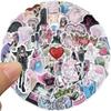 60 Cartoon Domi Style Girl Doodle Stickers Decorative Suitcase Pen Guitar Notebook Waterproof Explosive