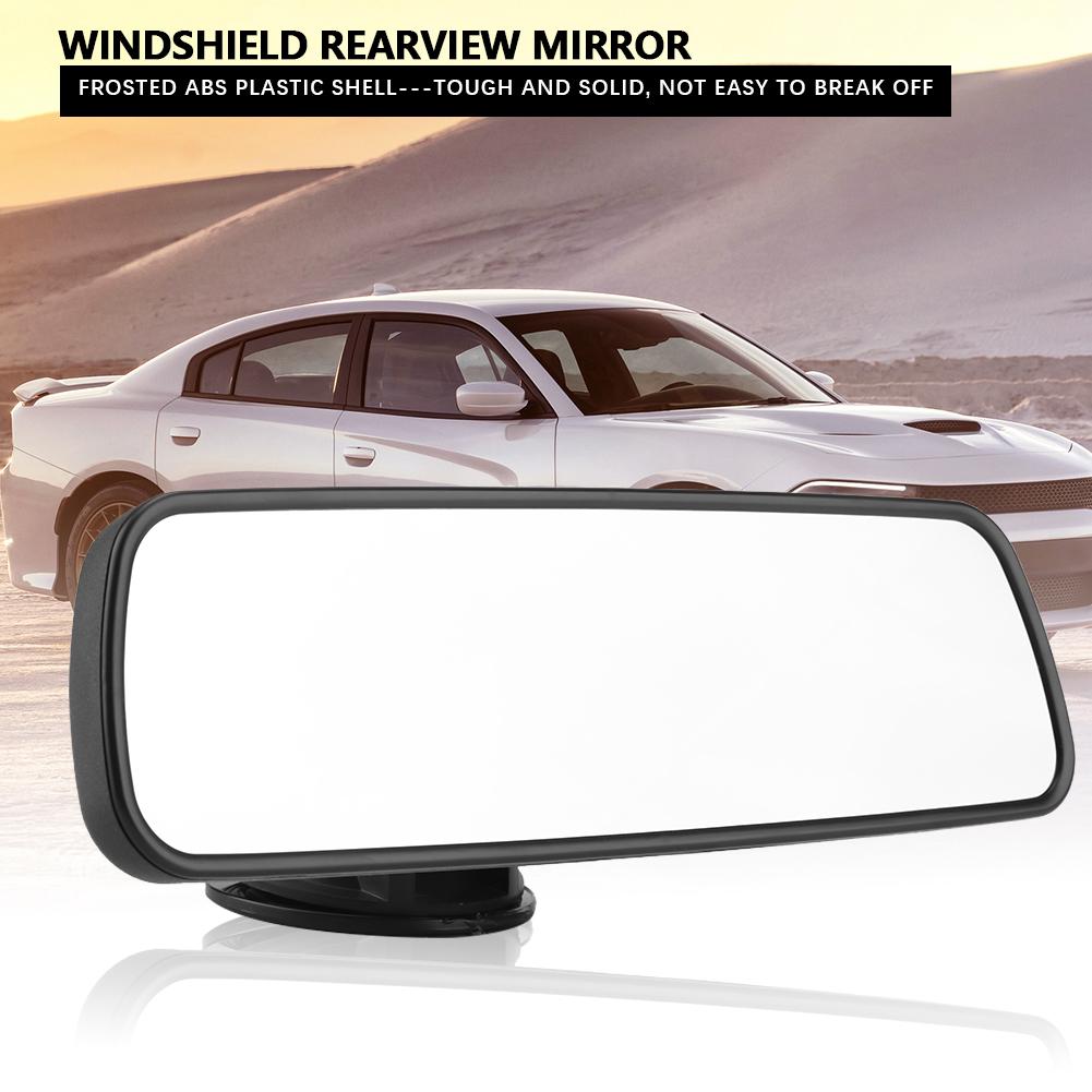 24.8*7cm Car Front Windshield Rearview Mirror with Suction Cup Mount Interior Accessory