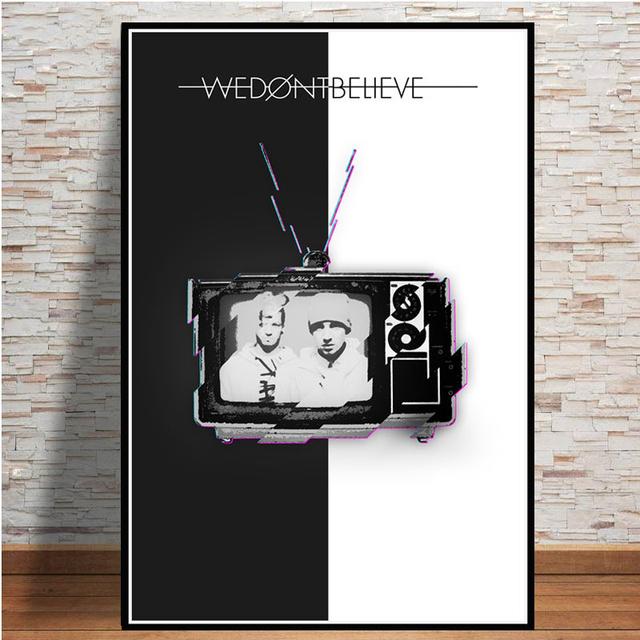 Twenty One Pilots Music Band Posters And Prints Canvas Painting Pictures On The Wall Abstract Decorative Home Decor Tableau