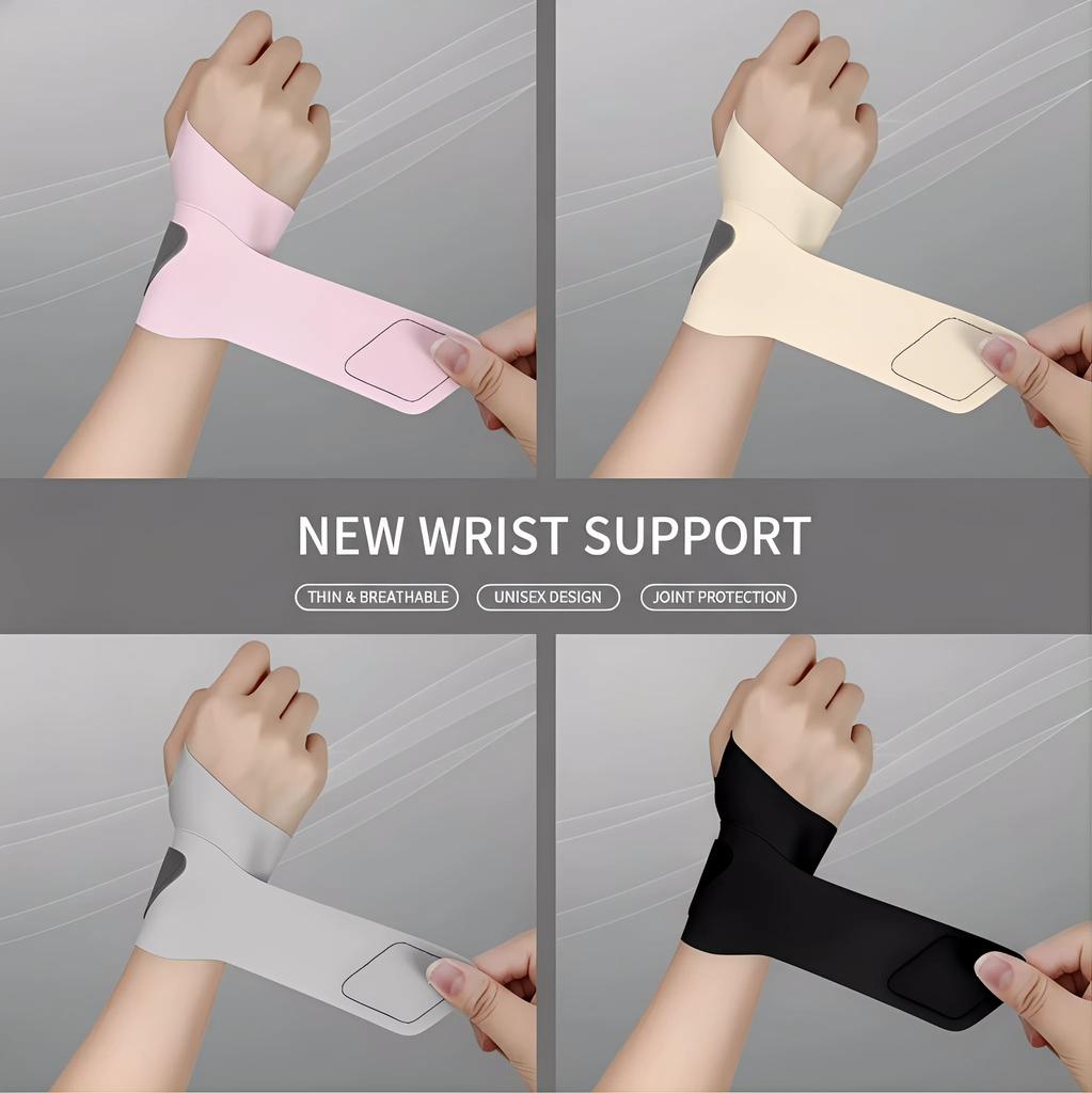 Ultra Thin Fixed Spandex Sport Wrist Guard Brace for Wrist Sprain Tendonitis with Fastener Tape Fitness And Sports Wrap Joint Su