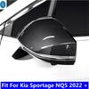 For Kia Sportage NQ5   2024 Carbon Fiber Look Rearview Mirror Shell Rear-view Mirror Cover Trim ABS Exterior Accessories