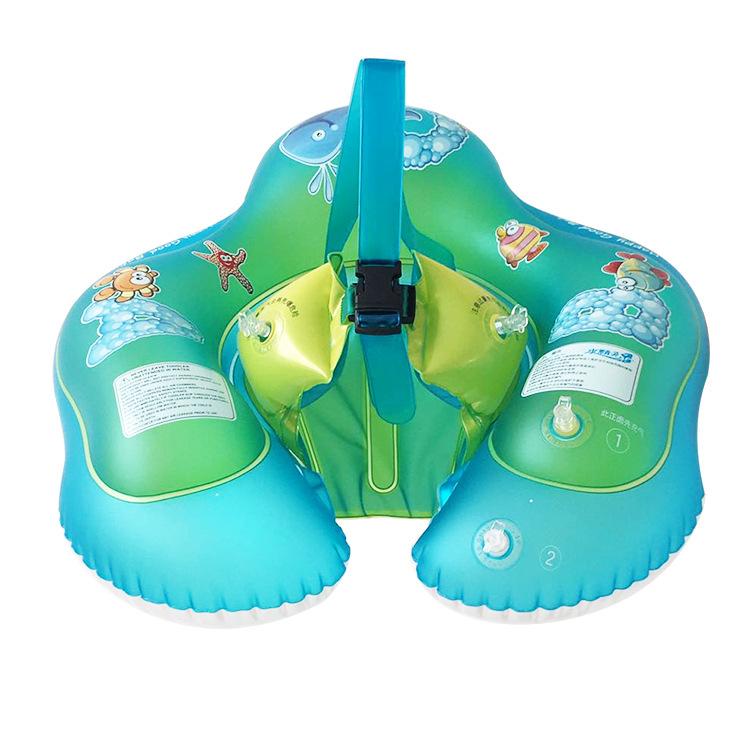 Cross-Border Export Baby Swimming Ring 0-6 Years Old Baby Thickeneded Armpit Ring Inflatable Lying Ring Kidsren's Swimming Ring Wholesale