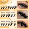 280 Tufts Of D-Song Single Tufts Of False Eyelashes 10-16Mmdiy Segmented Grafting To Extend Natural Dense Hair