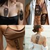 3pcs Temporary Tattoo Realistic Temporary Tattoos Dragon And Skates Skull With Ivy Wizard With Book For Adults Thighs Arms