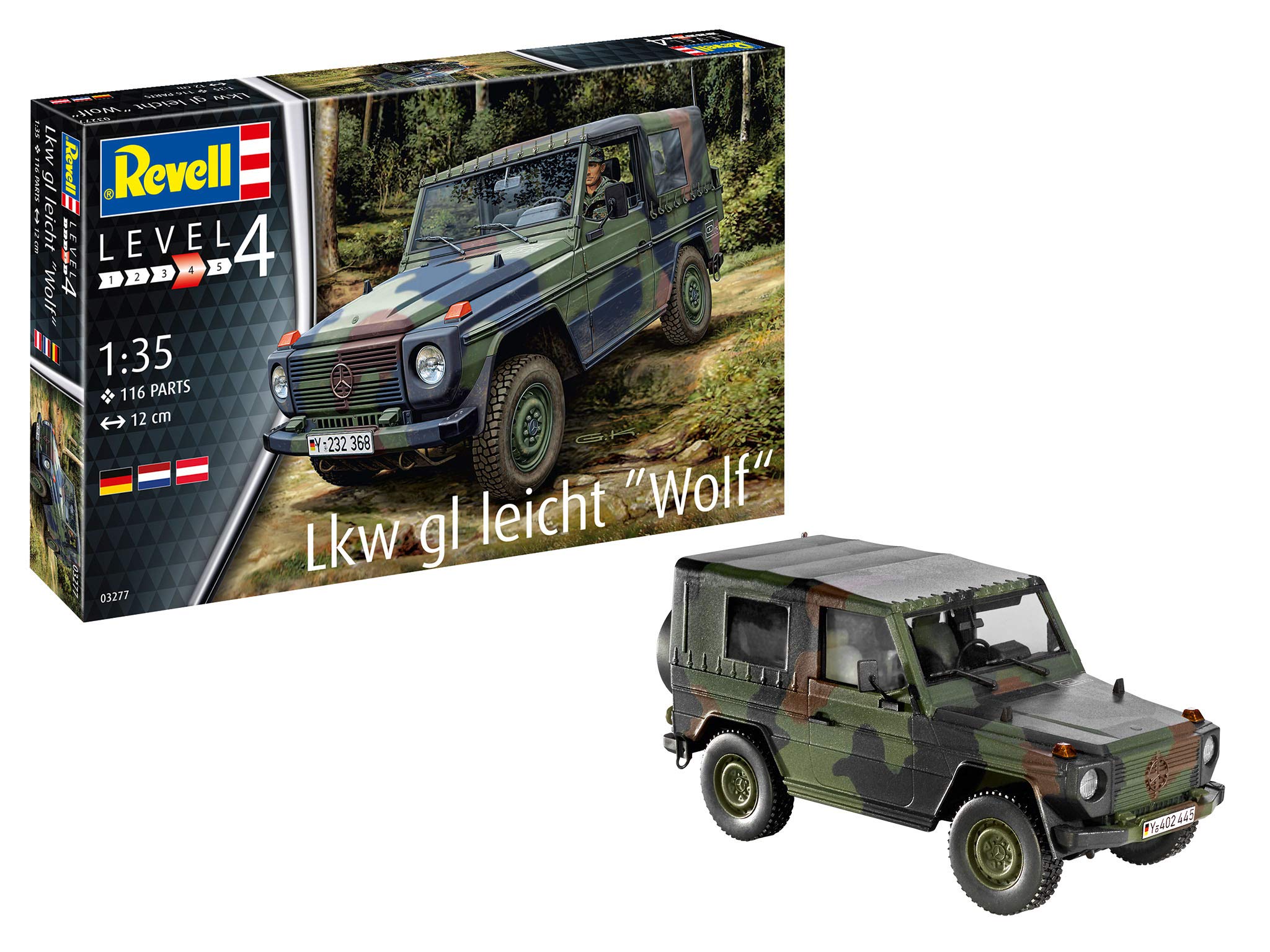 

German Revell German Army LKW Light Vehicle Wolf Plastic Model 03277 1/35