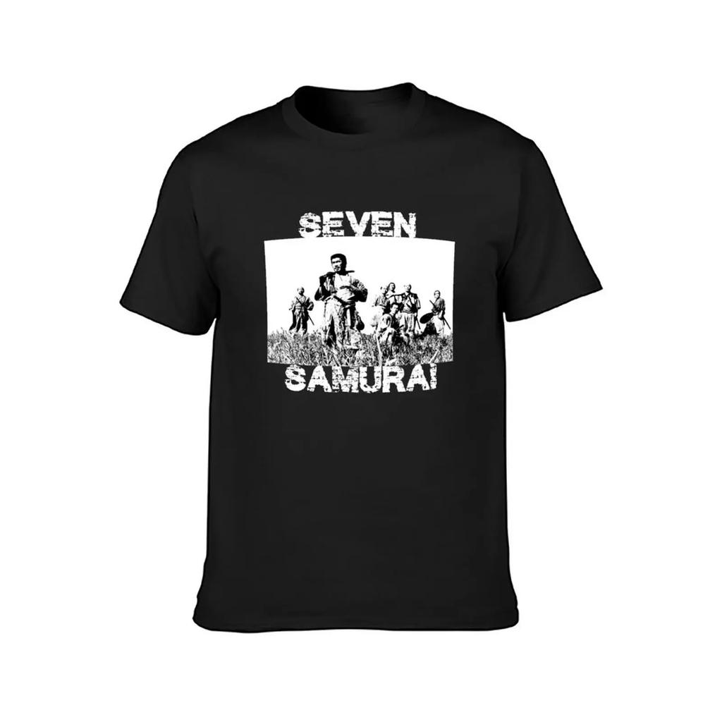 Seven Samurai - 7 Samurai T-Shirt anime vintage clothes heavyweight t shirts for men