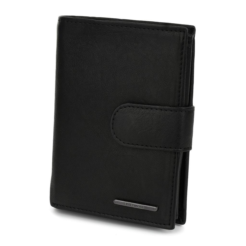 Męski portfel skórzany czarny klasyczny RFiD Beltimore P96